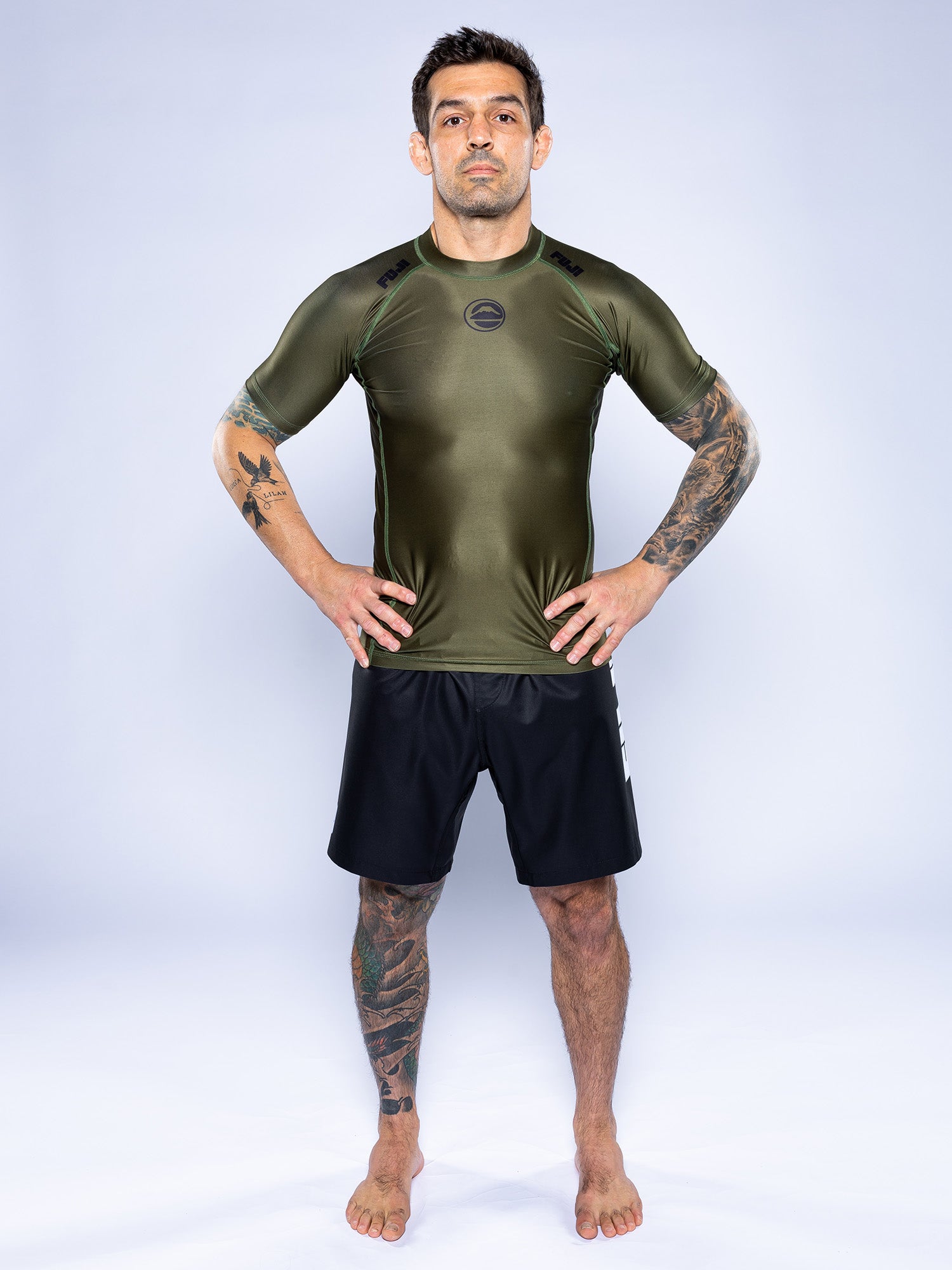 Baseline 2.0 Short Sleeve Rashguard Military Green