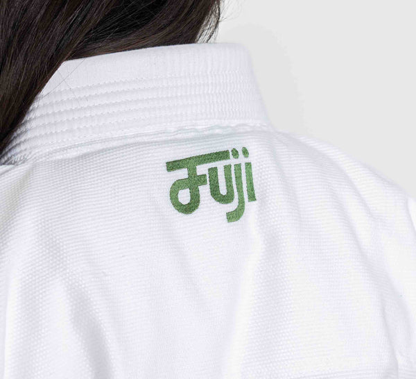 Womens Flow-Tech BJJ Gi White/Green