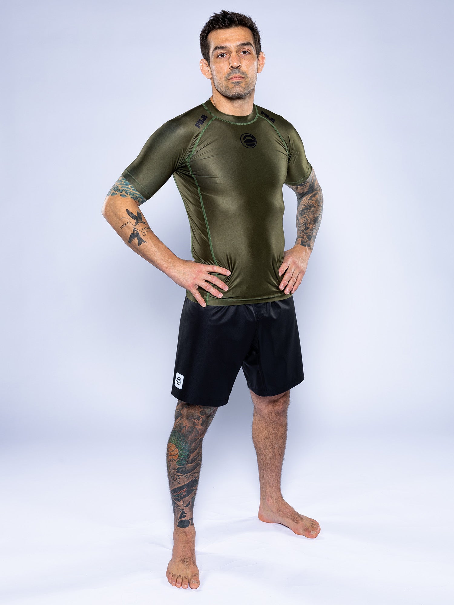Baseline 2.0 Short Sleeve Rashguard Military Green
