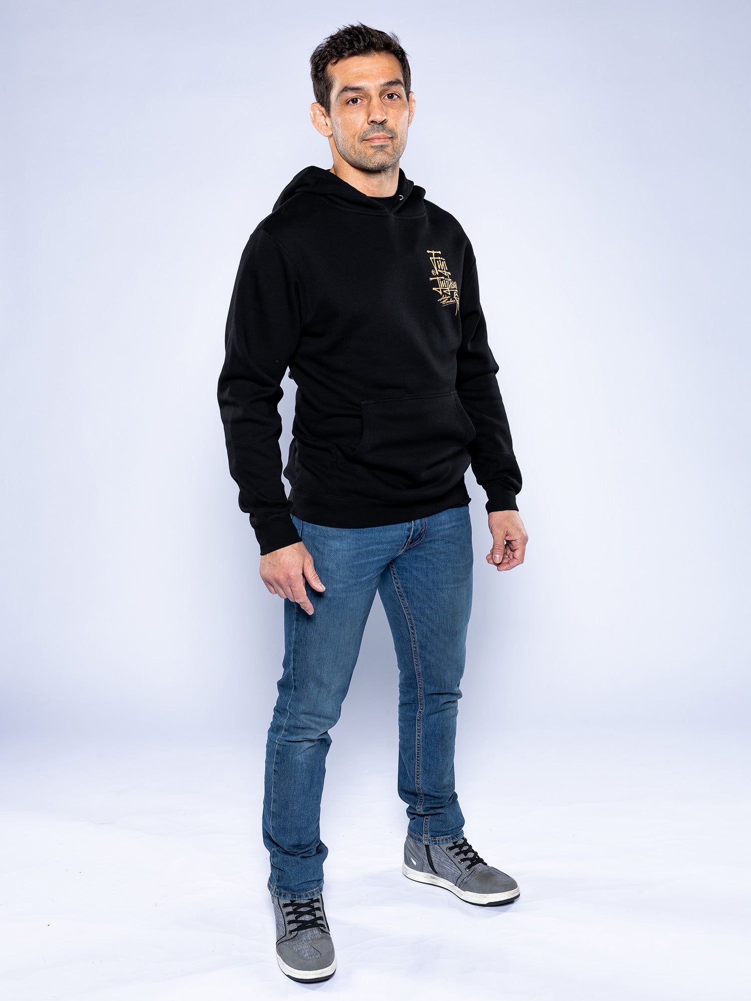 Japanese Street Art Hoodie Black