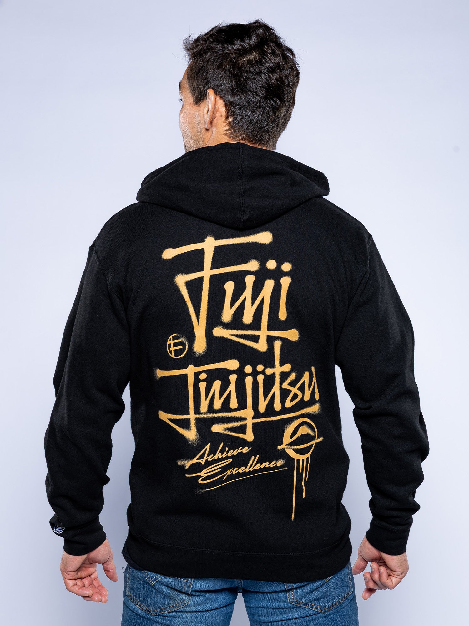 Japanese Street Art Hoodie Black