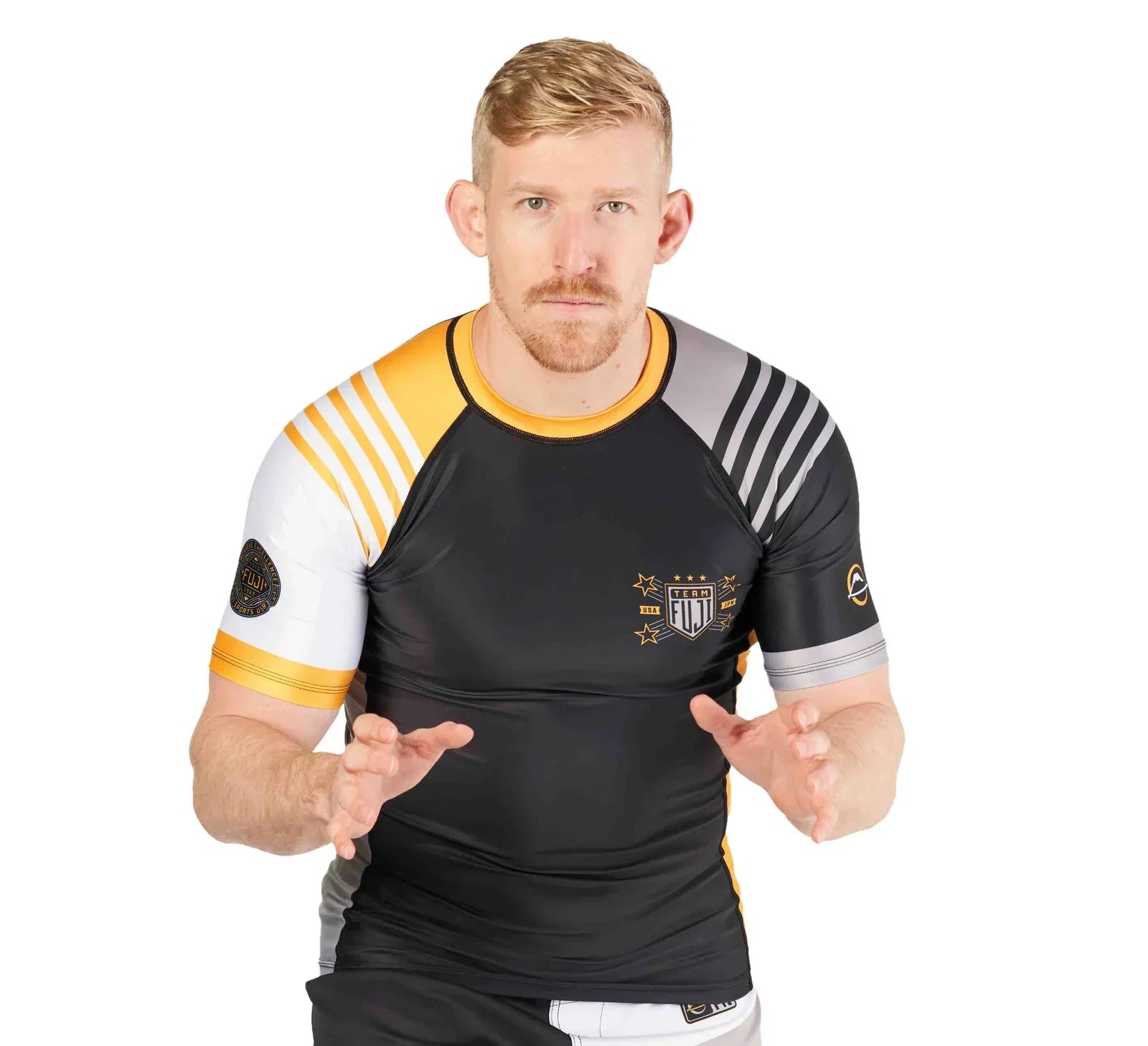 Linear Lockdown Rashguard Black/Orange