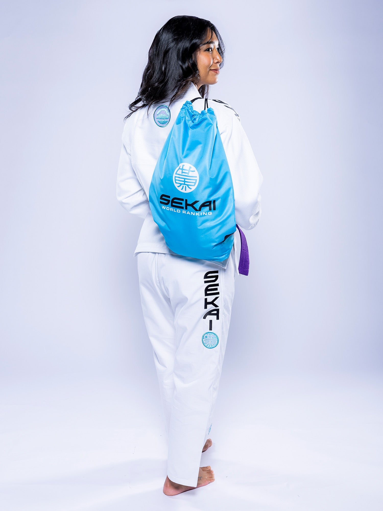 Womens SEKAI 3.0 BJJ Gi White Teal