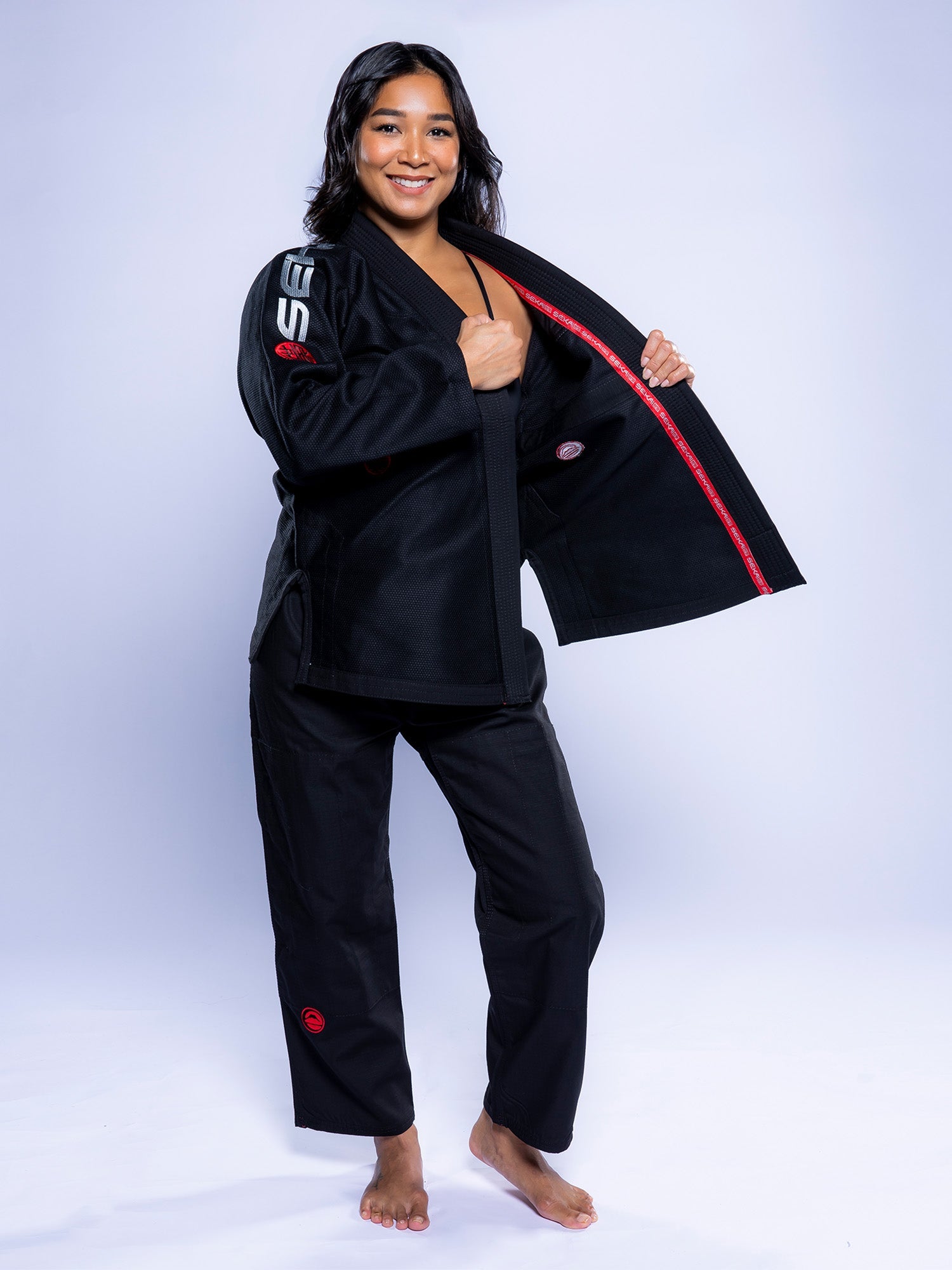 Womens SEKAI 3.0 BJJ Gi Black Grey