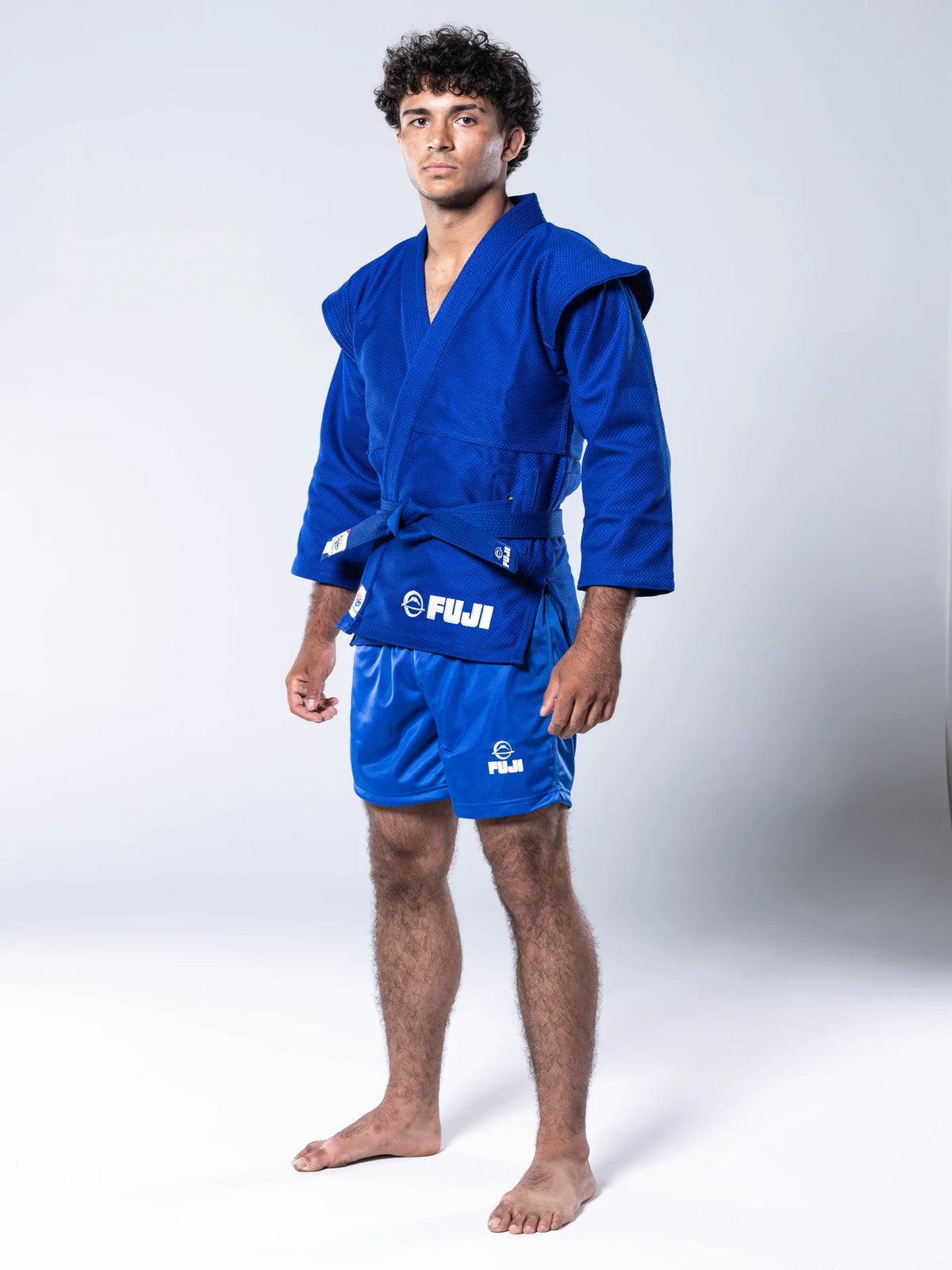 FIAS Sambo Kurtka Jacket Blue With Blue Belt