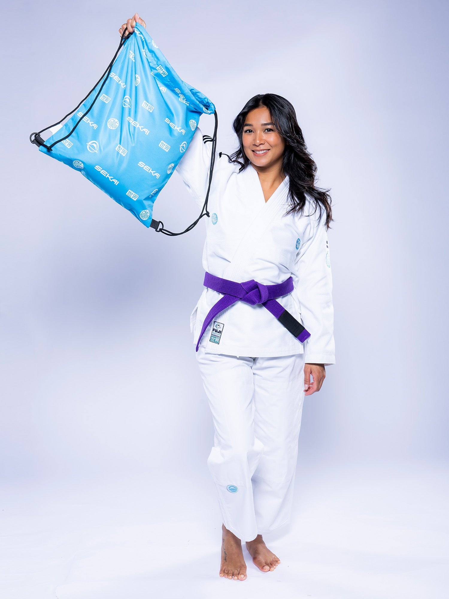 Womens SEKAI 3.0 BJJ Gi White Teal