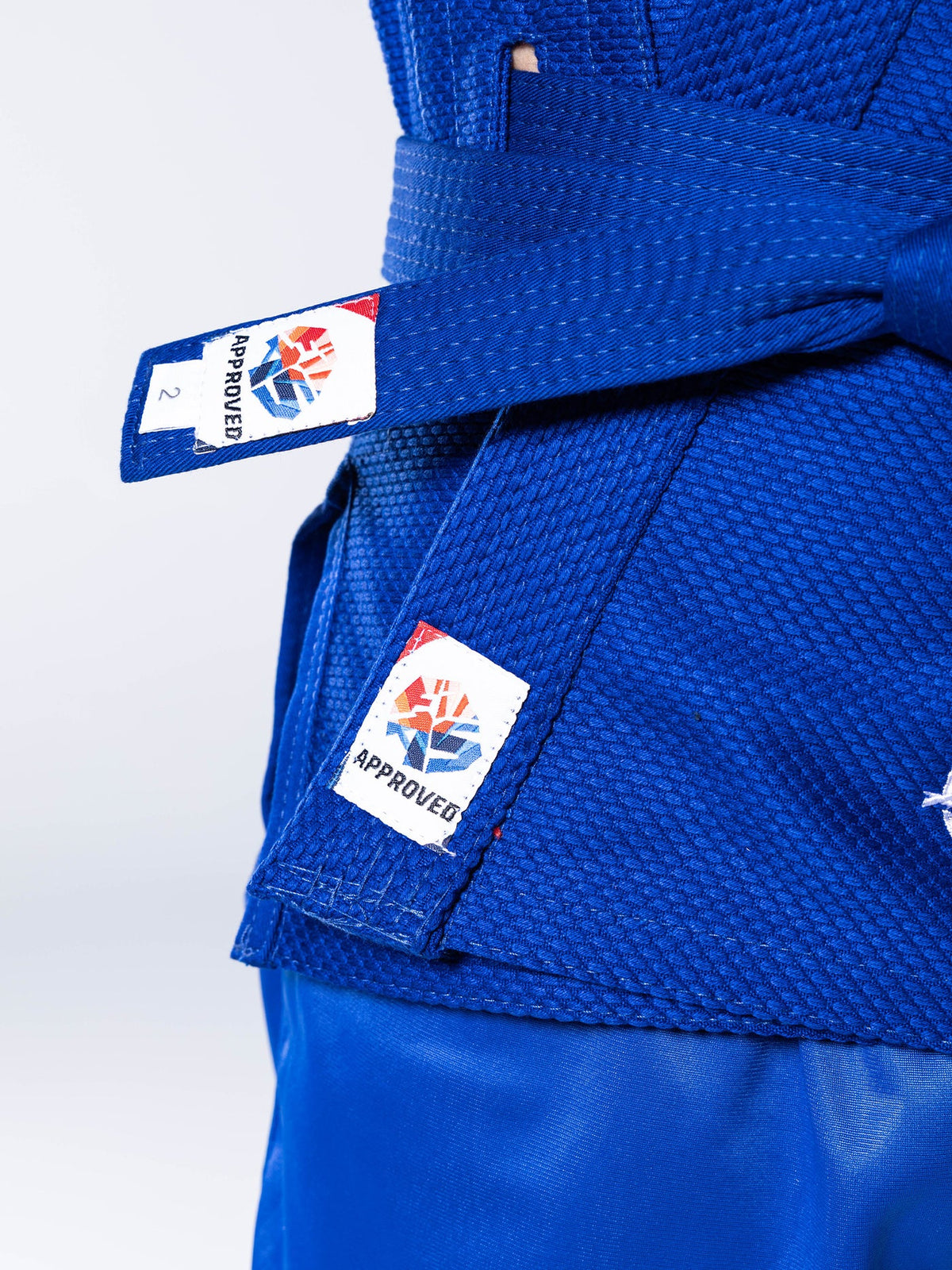 FIAS Sambo Kurtka Jacket Blue With Blue Belt