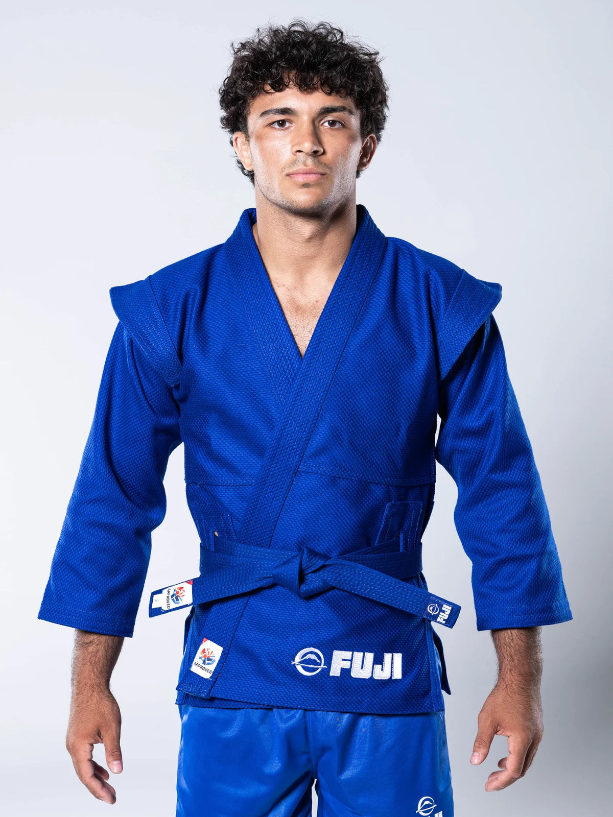 FIAS Sambo Kurtka Jacket Blue With Blue Belt
