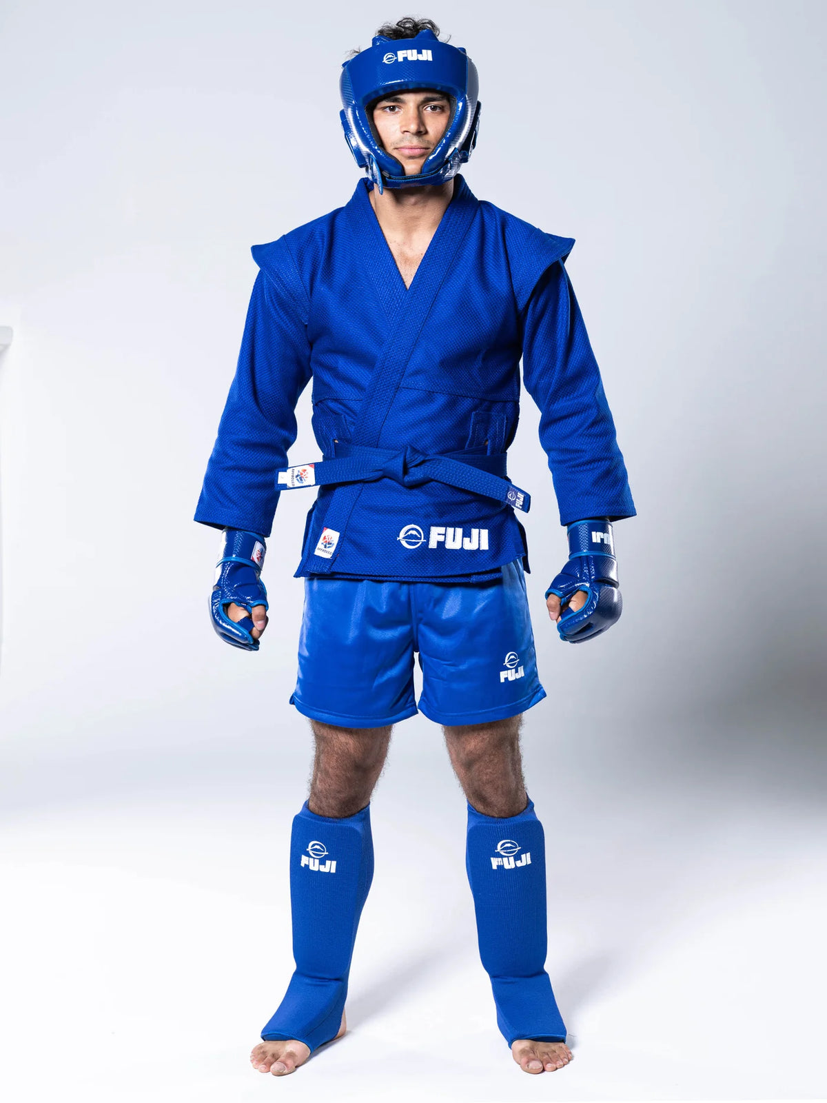 FIAS Sambo Combat Headgear Blue