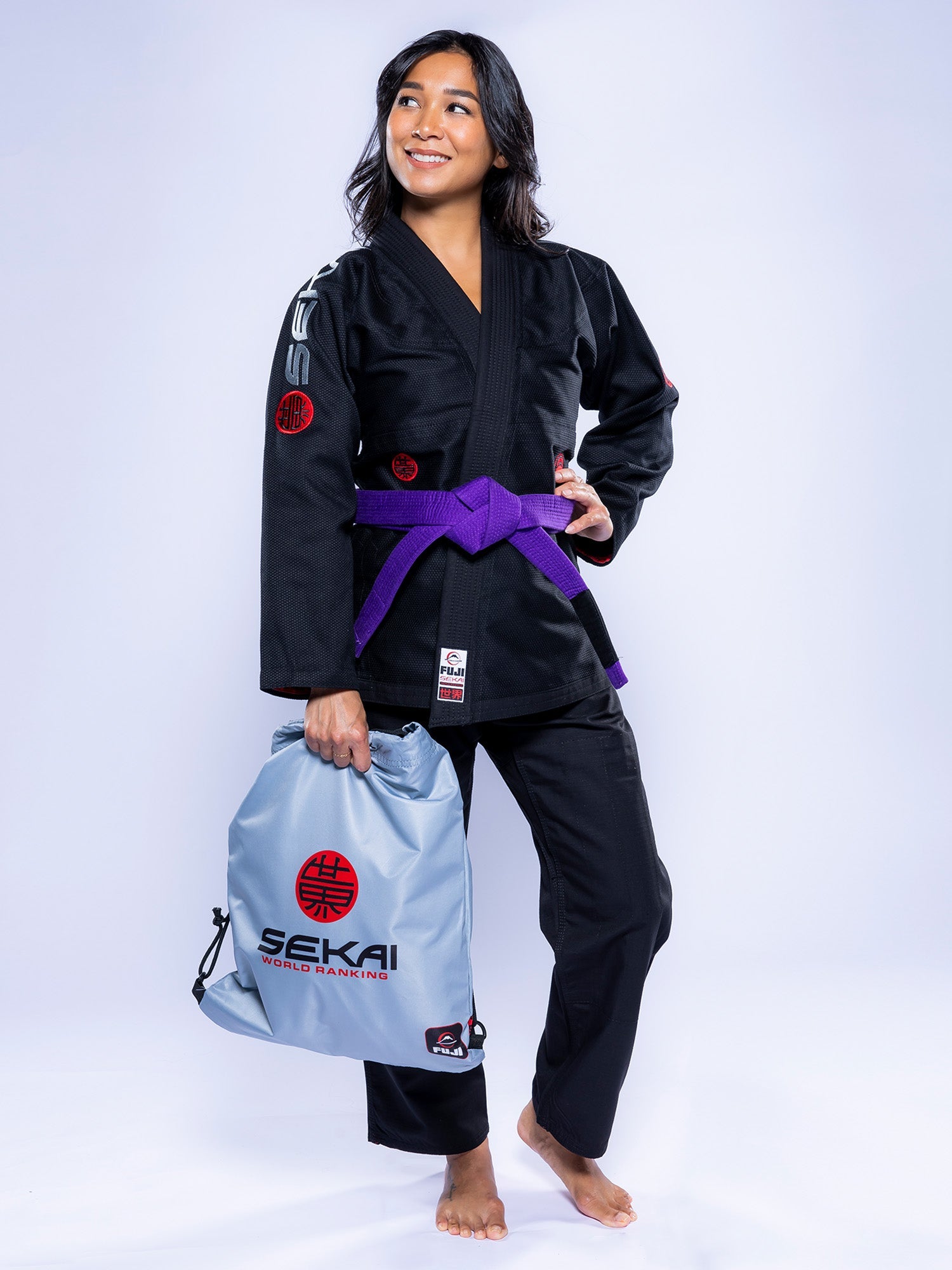 Womens SEKAI 3.0 BJJ Gi Black Grey