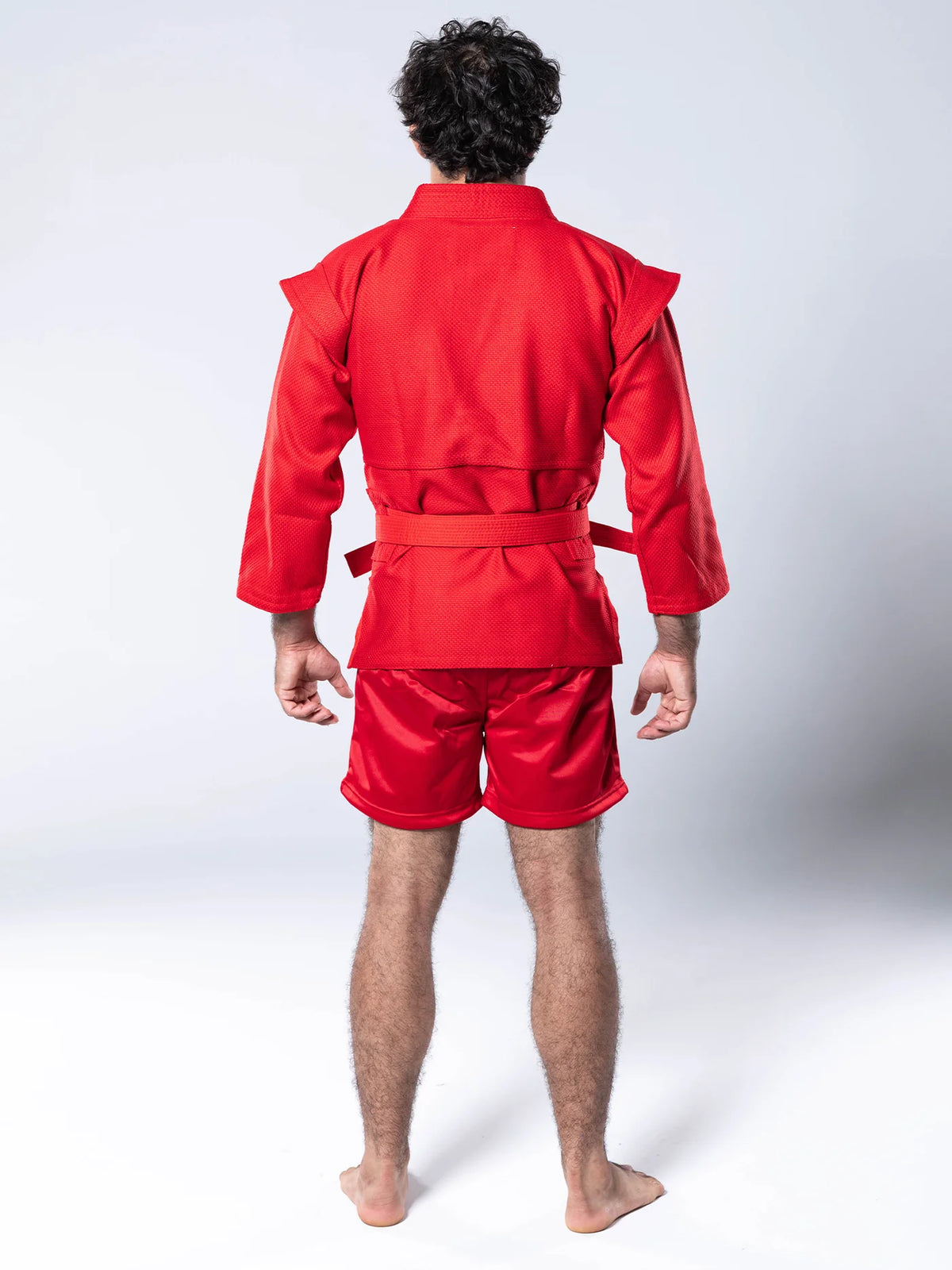 FIAS Sambo Kurtka Jacket Red With Red Belt