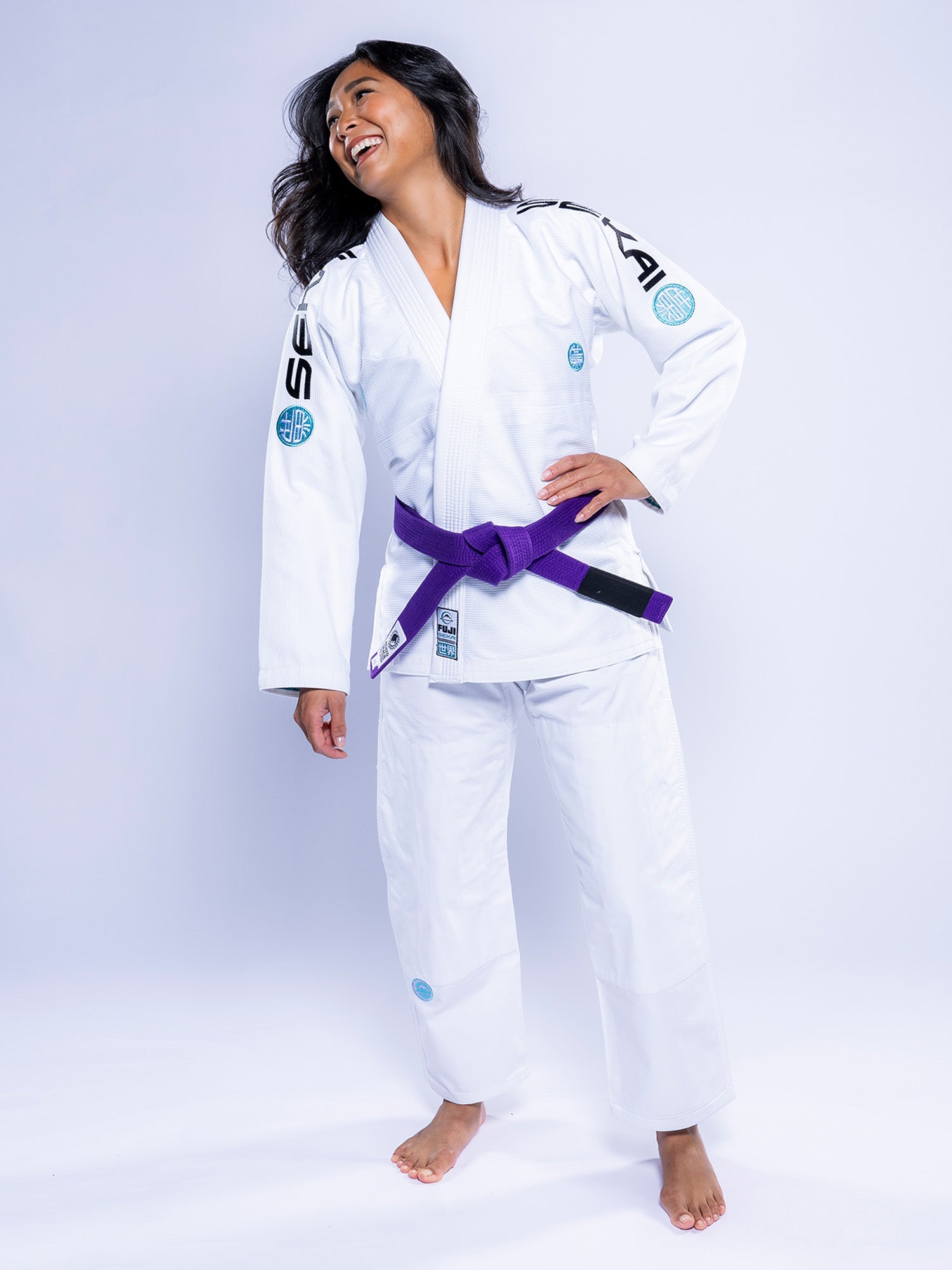 Womens SEKAI 3.0 BJJ Gi White Teal
