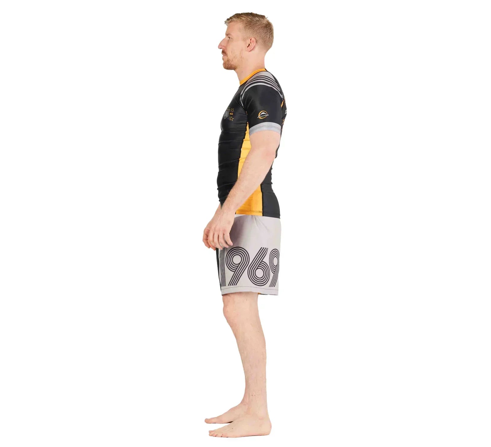 Linear Lockdown Rashguard Black/Orange