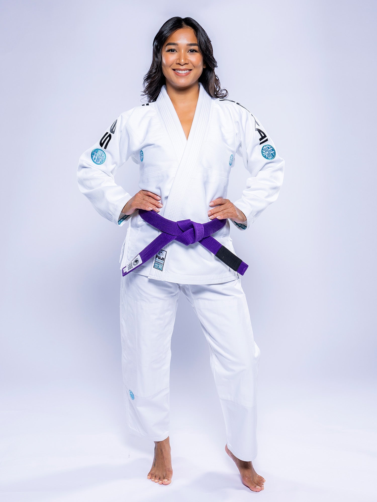 Womens SEKAI 3.0 BJJ Gi White Teal