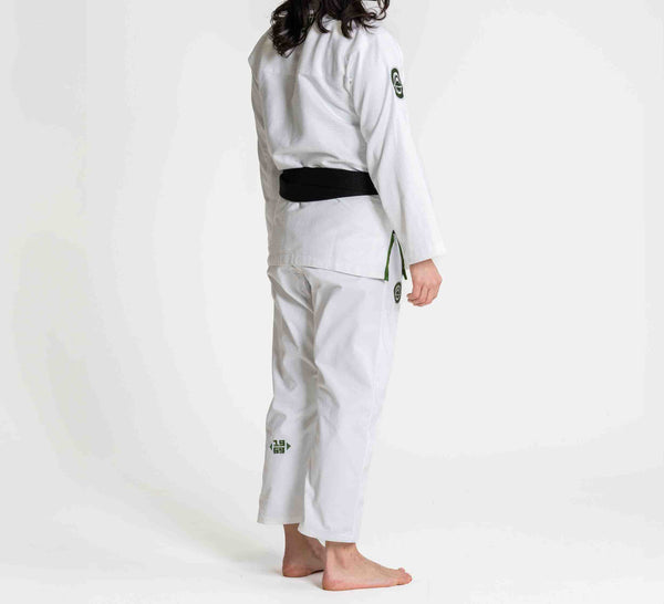 Womens Flow-Tech BJJ Gi White/Green