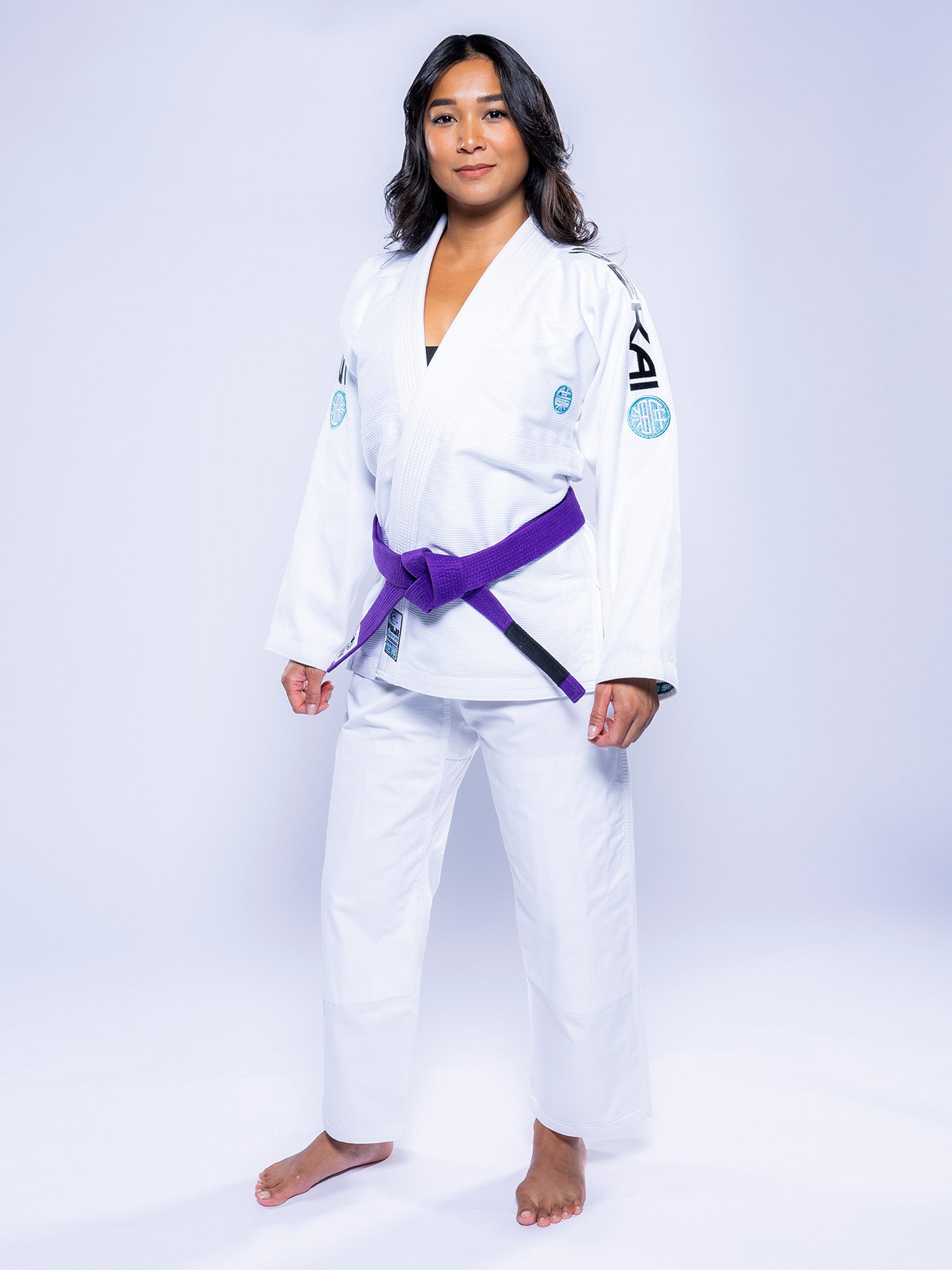 Womens SEKAI 3.0 BJJ Gi White Teal