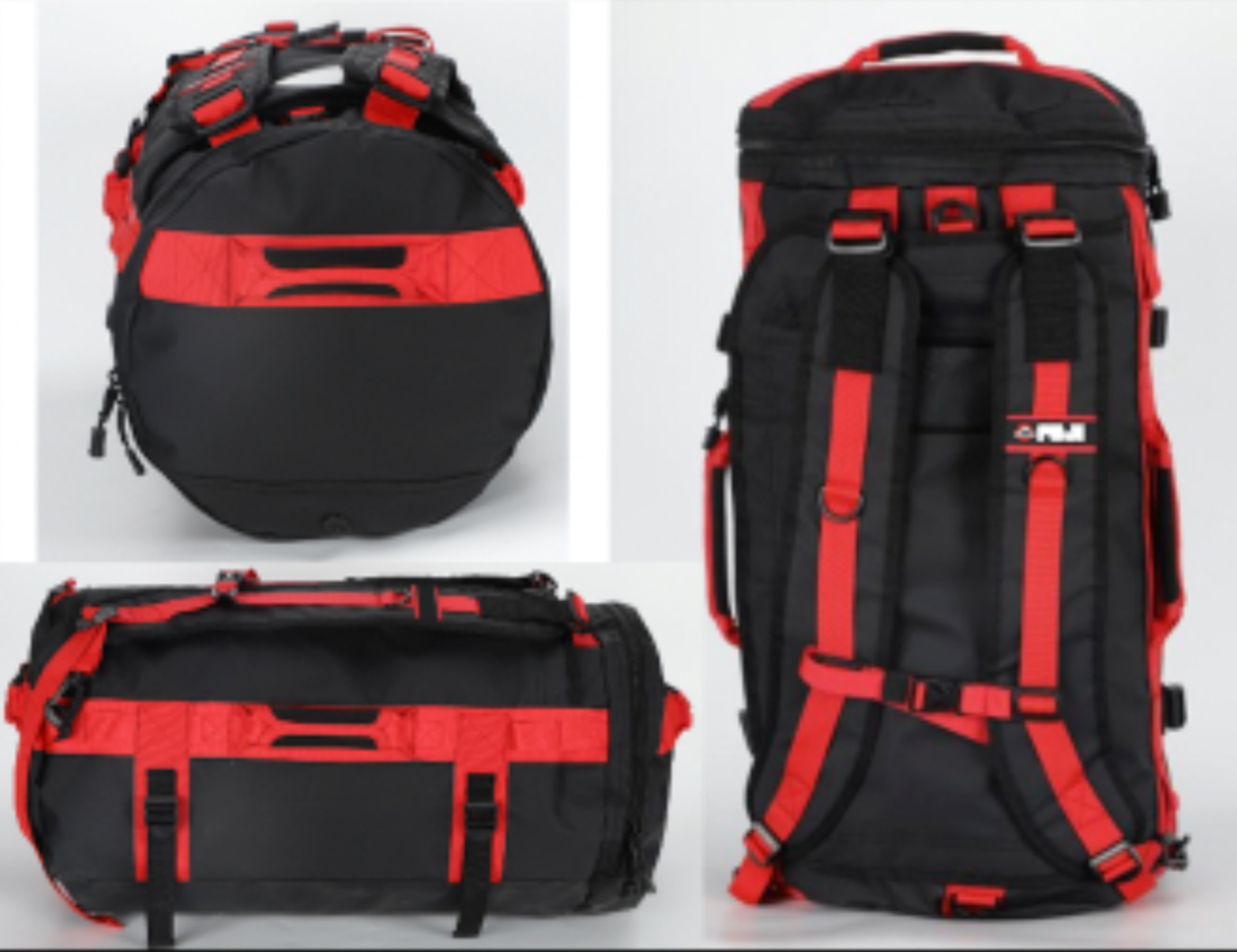 Comp Convertible Backpack Duffle Black Red