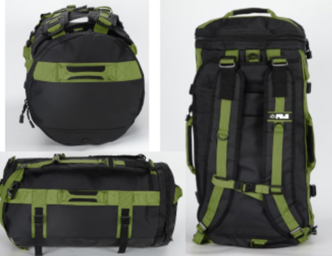 Comp Convertible Backpack Duffle Black Green