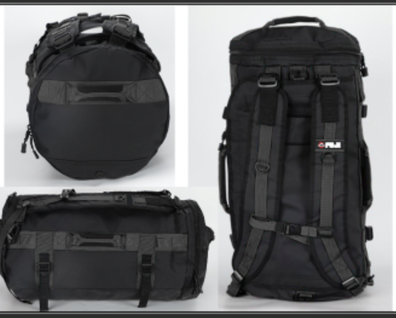 Comp Convertible Backpack Duffle Black Grey