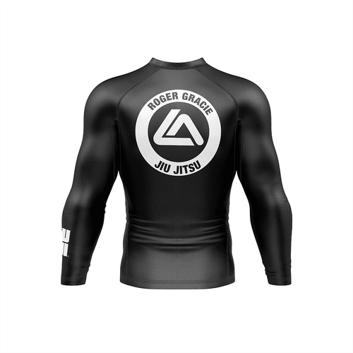 Roger Gracie Jiu Jitsu Ranked Long Sleeve Rashguard Black