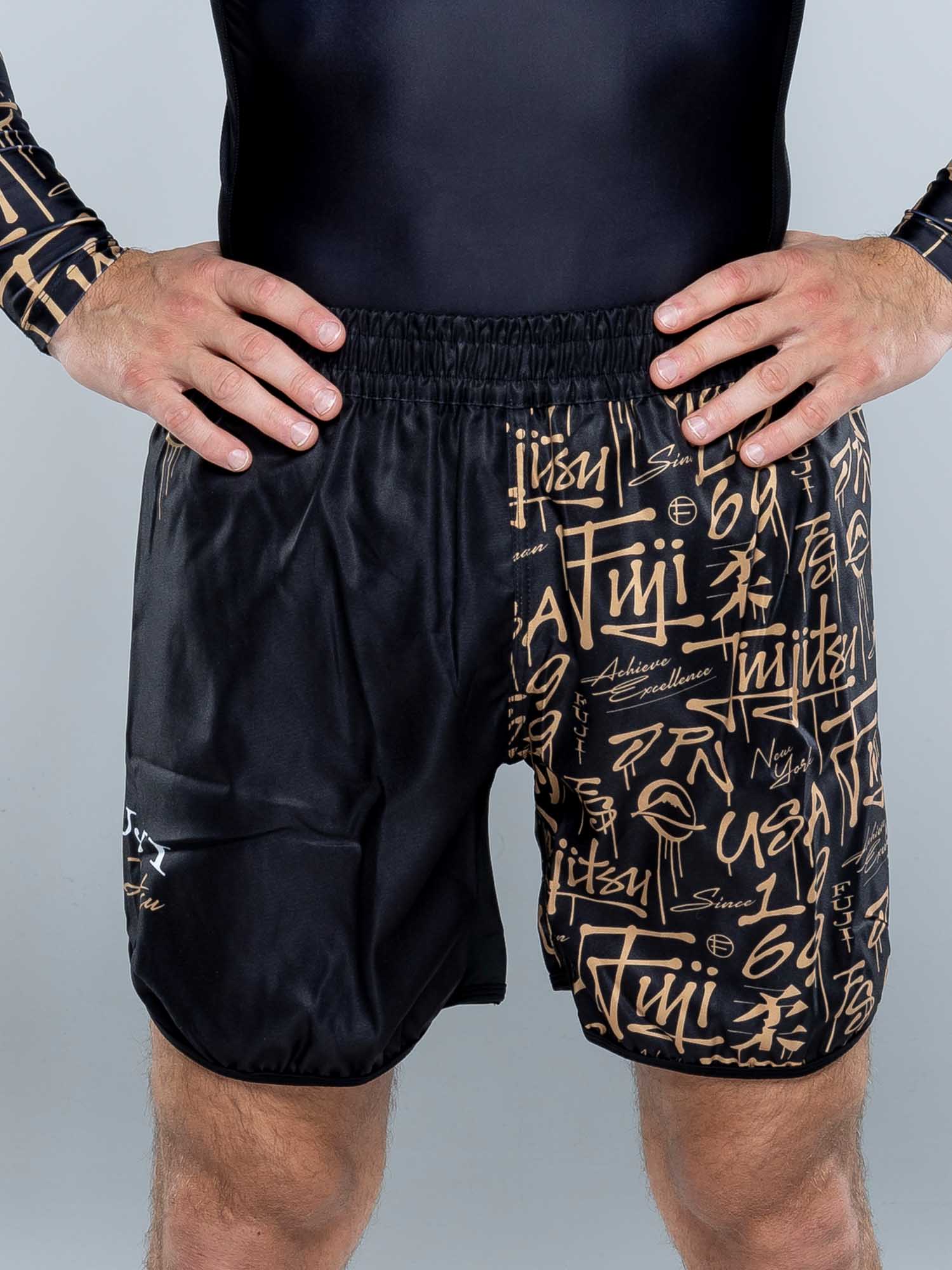 Shinobi Fight Shorts Black