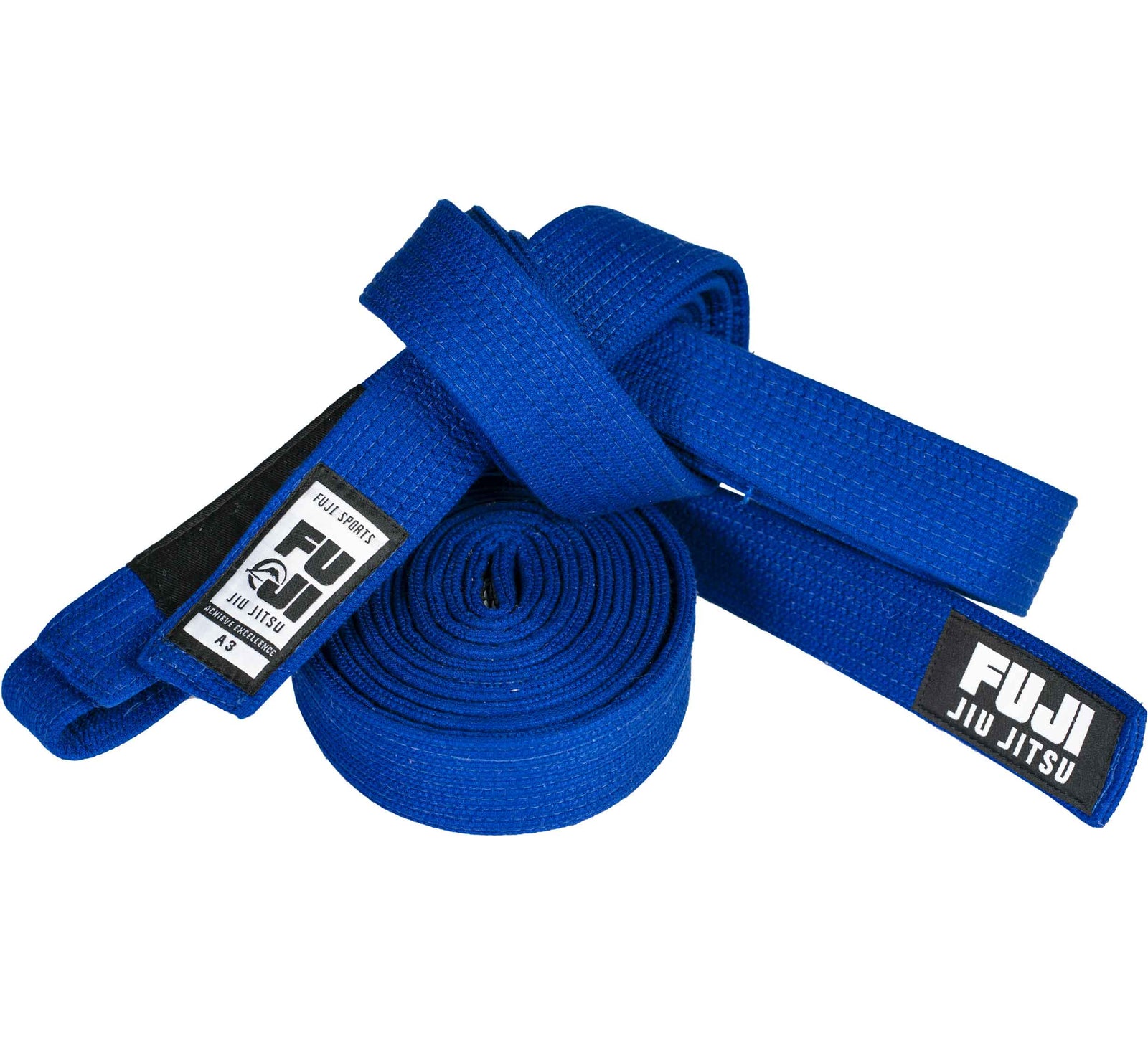 Premium Pearl Weave BJJ Belt Blue