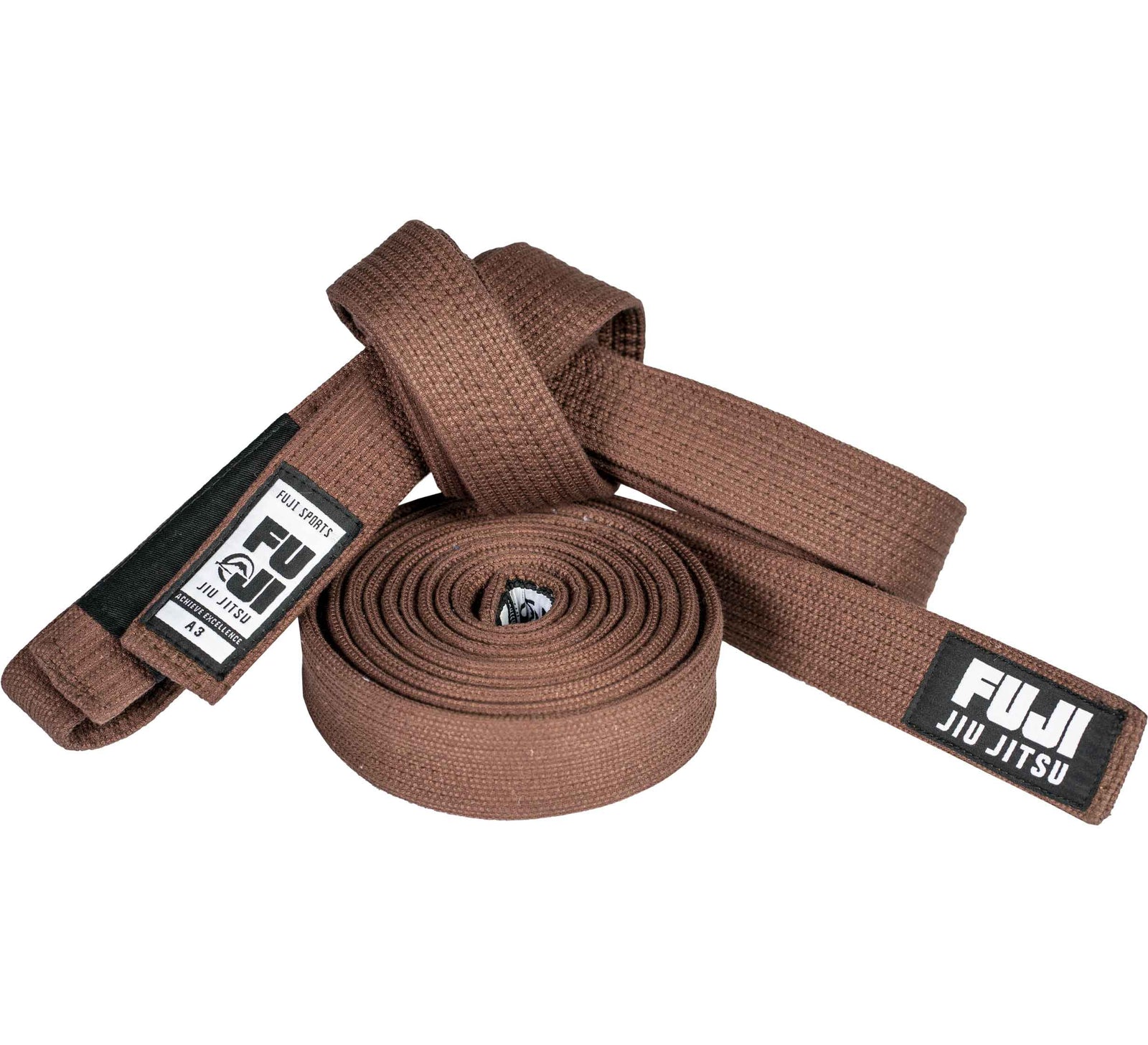 Premium Pearl Weave BJJ Belt Brown
