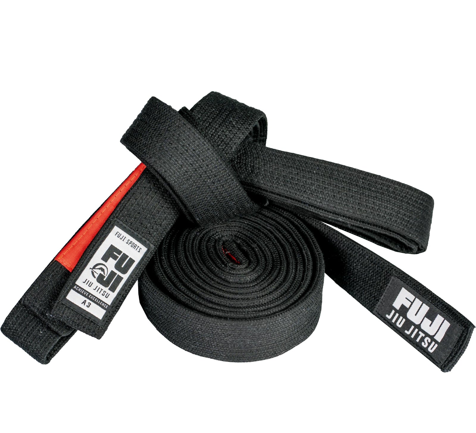 Premium Pearl Weave BJJ Belt Black