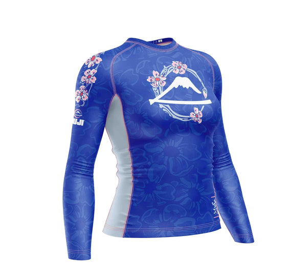 Womens Blossom Rashguard Blue/Pink