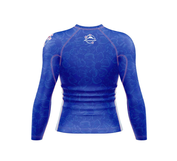 Womens Blossom Rashguard Blue/Pink