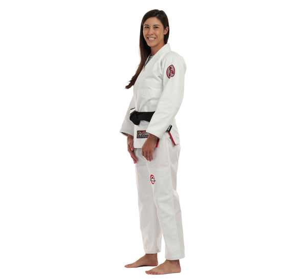 Suparaito Womens BJJ Gi Crane Edition White Red