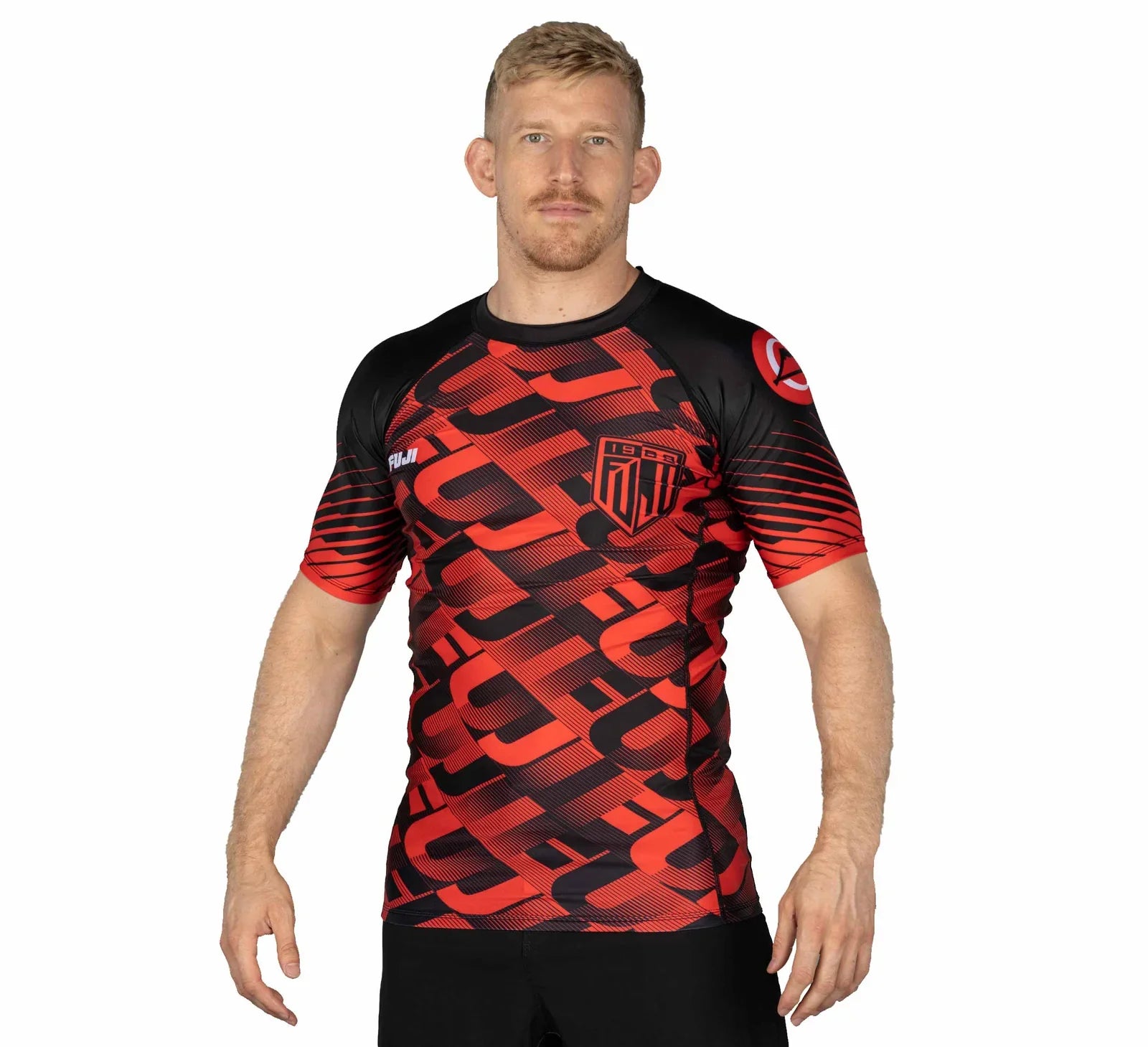 Match Short Sleeve Rashguard Red