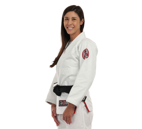 Suparaito Womens BJJ Gi Crane Edition White Red