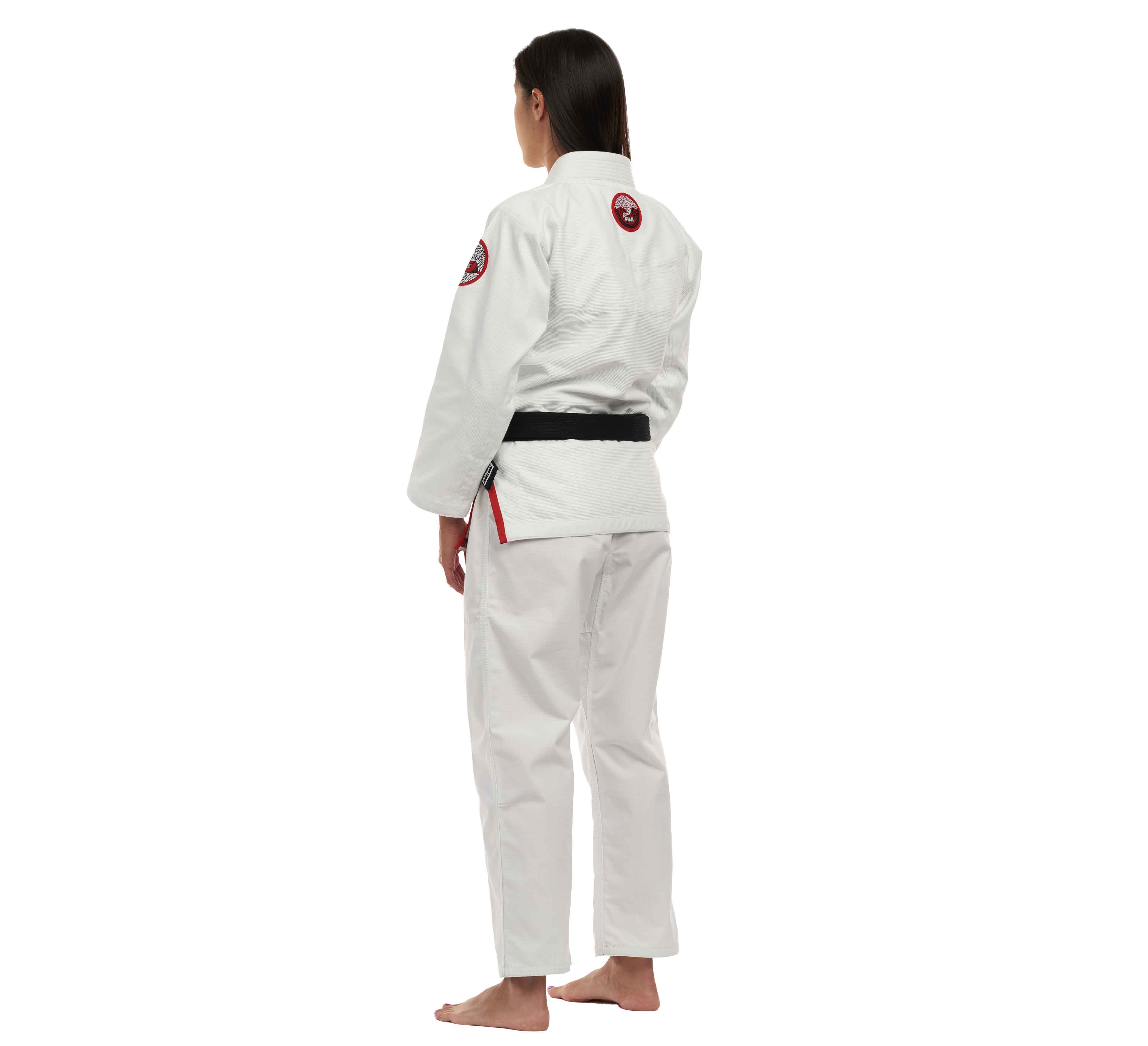 Suparaito Womens BJJ Gi Crane Edition White Red