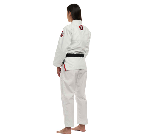 Suparaito Womens BJJ Gi Crane Edition White Red