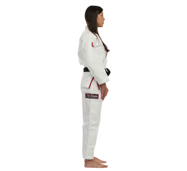 Suparaito Womens BJJ Gi Crane Edition White Red