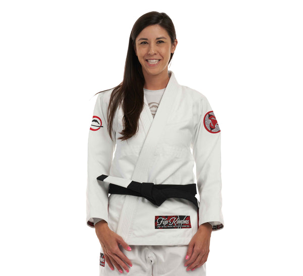 Suparaito Womens BJJ Gi Crane Edition White Red
