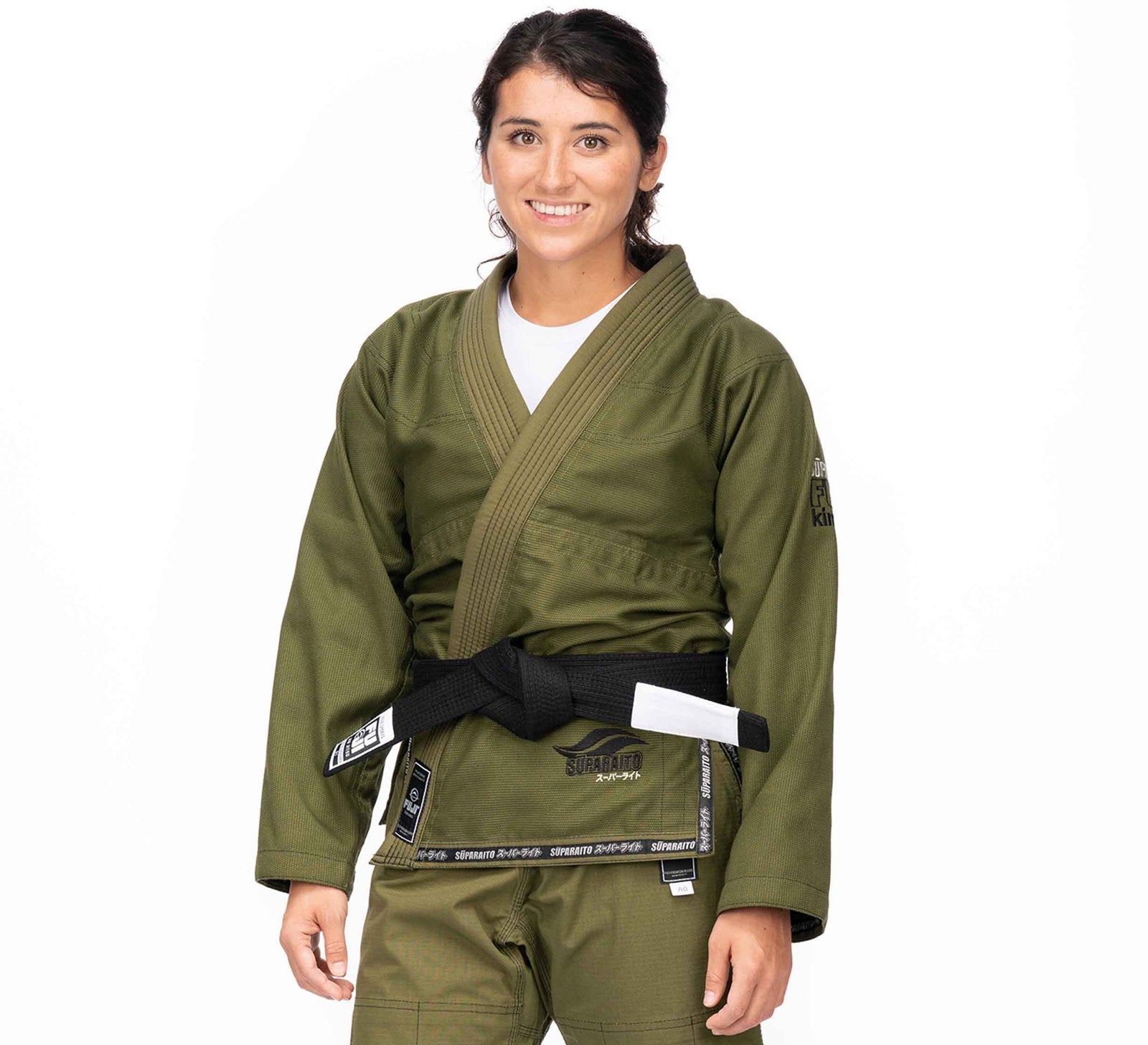 Womens Suparaito BJJ Gi Military Green