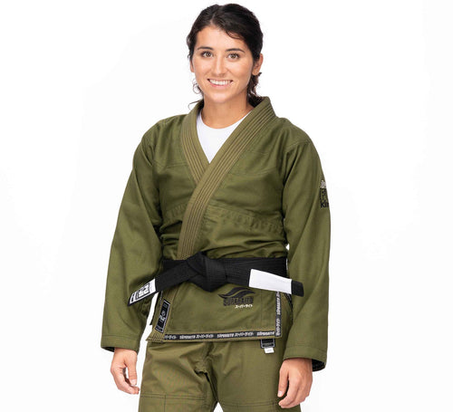 Womens Suparaito BJJ Gi Military Green