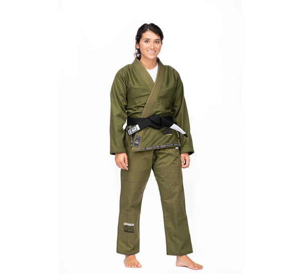 Womens Suparaito BJJ Gi Military Green