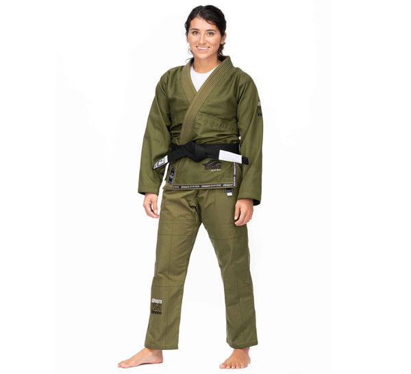 Womens Suparaito BJJ Gi Military Green