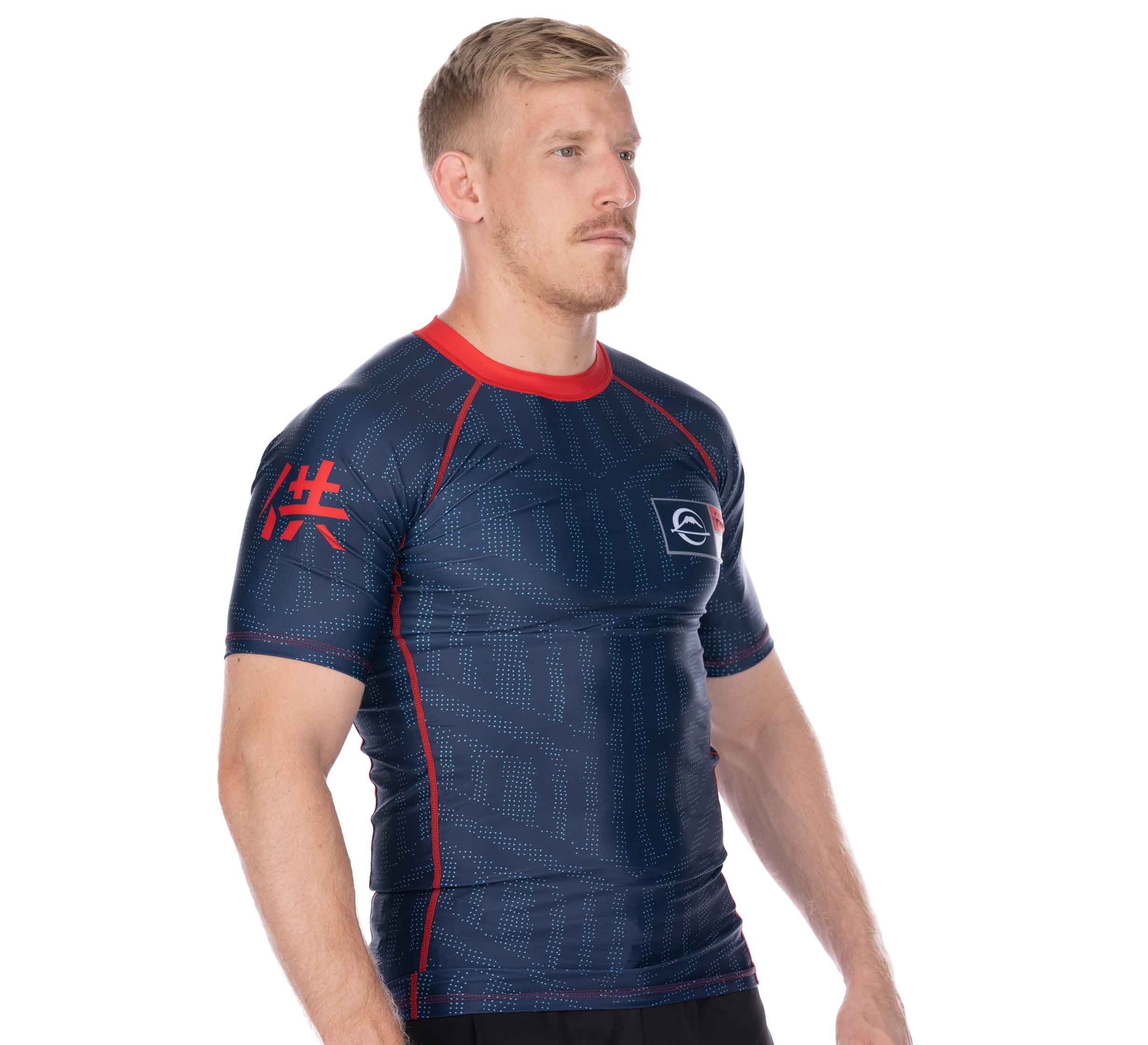 Team FUJI Short Sleeve Rashguard Red