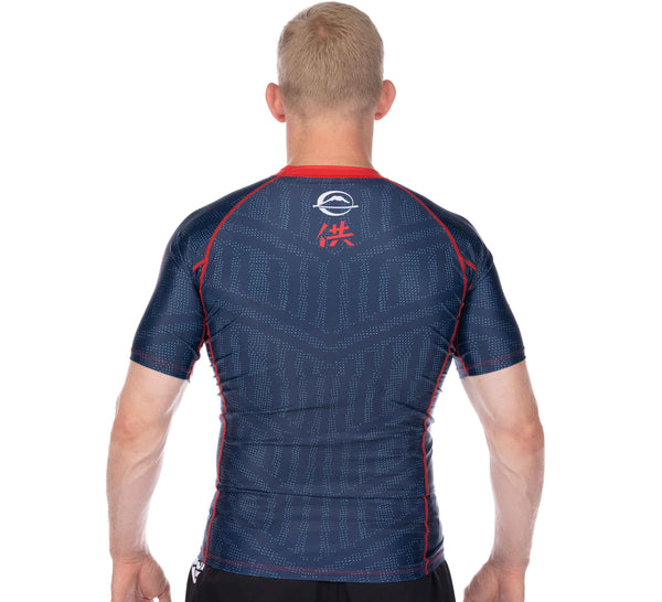 Team FUJI Short Sleeve Rashguard Red