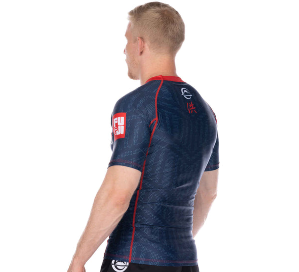 Team FUJI Short Sleeve Rashguard Red