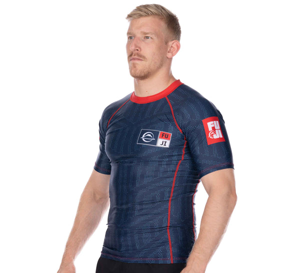 Team FUJI Short Sleeve Rashguard Red