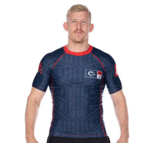 Team FUJI Short Sleeve Rashguard Red