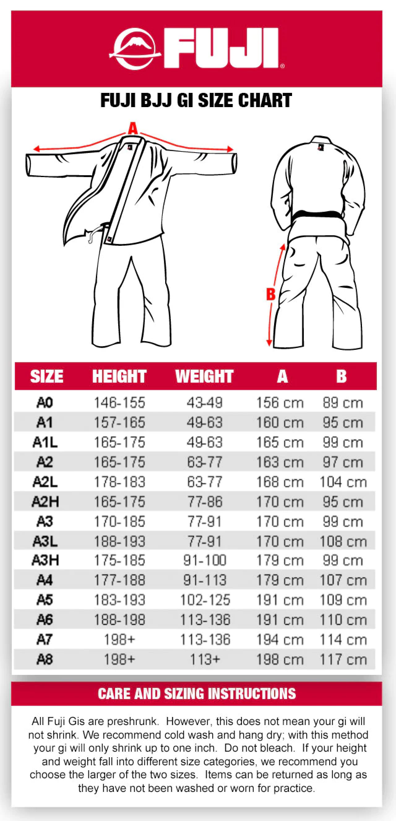 Sizing Guide