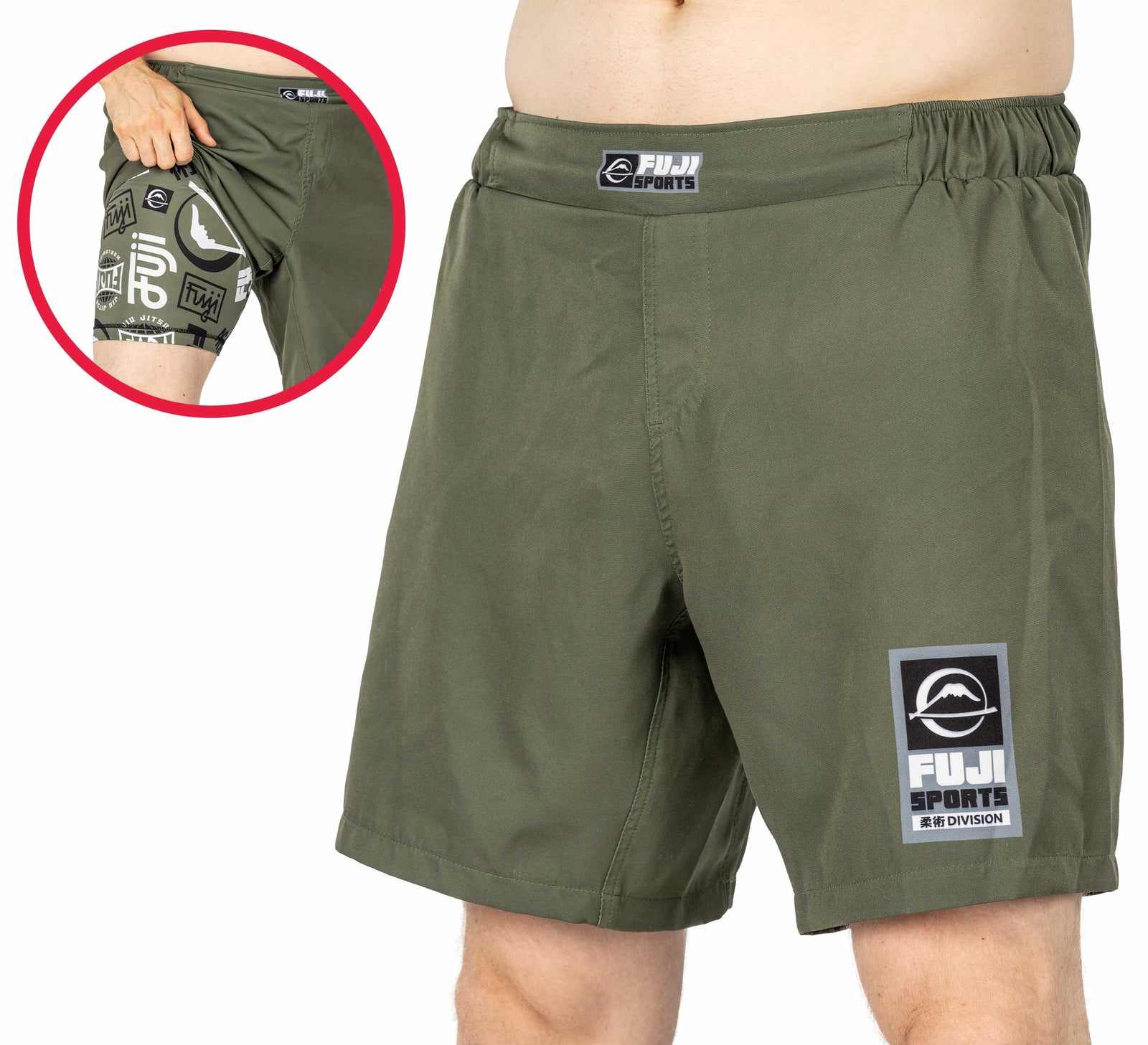 Ultimate Grappling Shorts Military Green