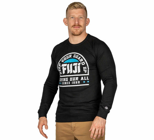 Grappling Crewneck Mens Sweatshirt Black