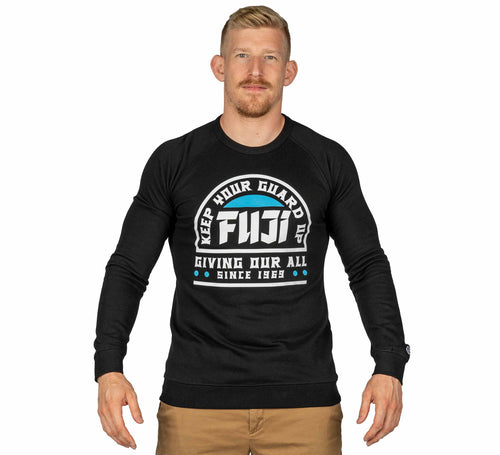 Grappling Crewneck Mens Sweatshirt Black